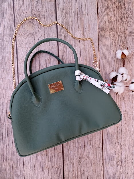 Sac à main vert sapin